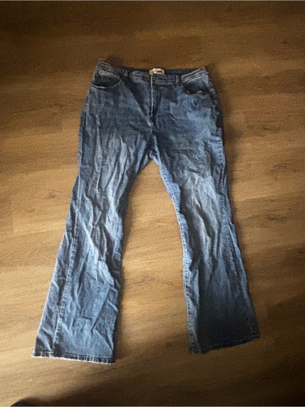 Fashion Nova Women's Blue Flare Jeans